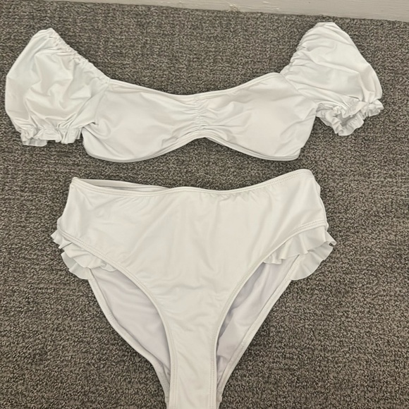 Dry Goods Other - White Ruffle Bikini